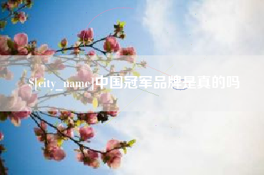 庆阳中国冠军品牌是真的吗