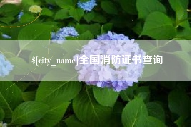 庆阳全国消防证书查询