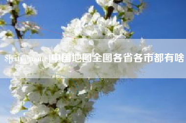 庆阳中国地图全图各省各市都有啥
