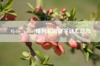 庆阳排列五图谜字谜汇总九