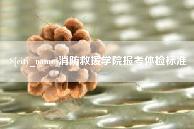 庆阳消防救援学院报考体检标准