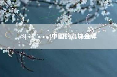 庆阳中国的九块金牌