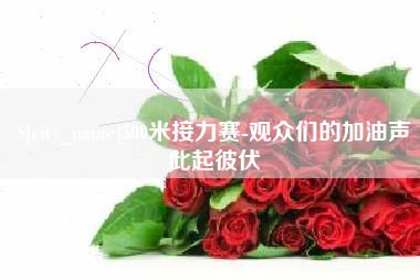 庆阳500米接力赛-观众们的加油声此起彼伏