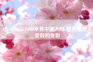 庆阳5000米有中国人吗-都有中国人坚毅的身影