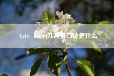 庆阳九宫格口诀是什么