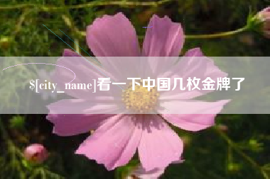 庆阳看一下中国几枚金牌了