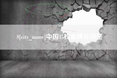 庆阳中国15枚金牌分别是