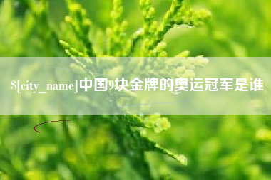 庆阳中国9块金牌的奥运冠军是谁