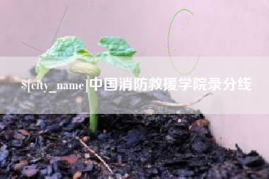 庆阳中国消防救援学院录分线