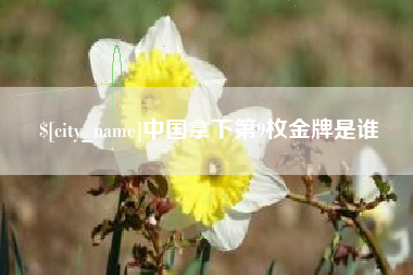 庆阳中国拿下第9枚金牌是谁
