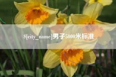 庆阳男子5000米标准