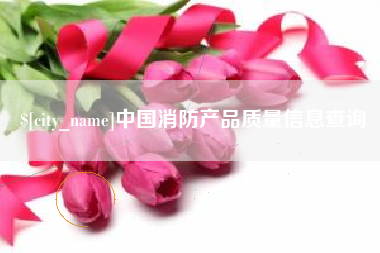 庆阳中国消防产品质量信息查询