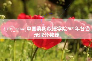 庆阳中国消防救援学院2021年各省录取分数线