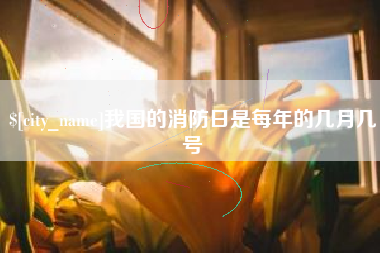 庆阳我国的消防日是每年的几月几号