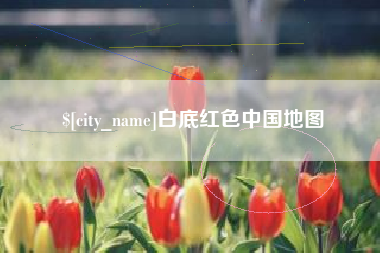 庆阳白底红色中国地图