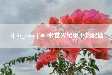 庆阳5000米世界纪录平均配速