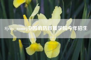 庆阳中国消防救援学院今年招生