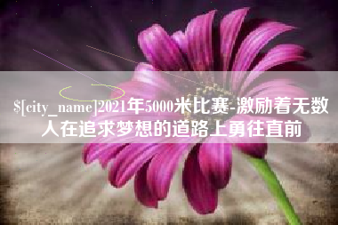 庆阳2021年5000米比赛-激励着无数人在追求梦想的道路上勇往直前