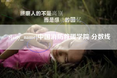 庆阳中国消防救援学院 分数线
