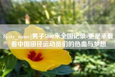 庆阳男子5000米全国记录-更是承载着中国田径运动员们的热血与梦想