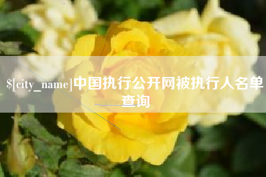 庆阳中国执行公开网被执行人名单查询