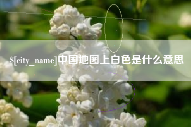 庆阳中国地图上白色是什么意思