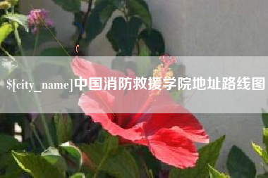 庆阳中国消防救援学院地址路线图