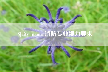 庆阳消防专业视力要求