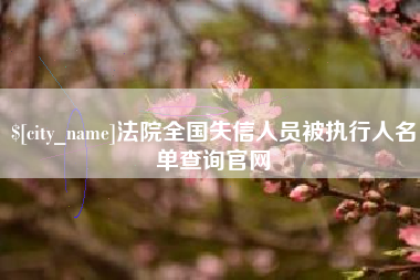 庆阳法院全国失信人员被执行人名单查询官网