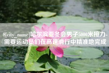 庆阳哈尔滨亚冬会男子5000米接力-需要运动员们在高速滑行中精准地完成