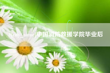 庆阳中国消防救援学院毕业后