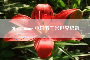 庆阳中国五千米世界纪录