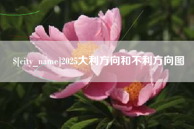 庆阳2025大利方向和不利方向图