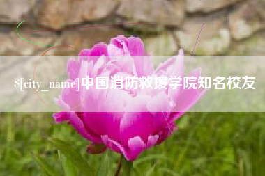 庆阳中国消防救援学院知名校友