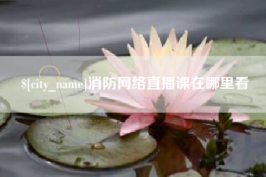 庆阳消防网络直播课在哪里看