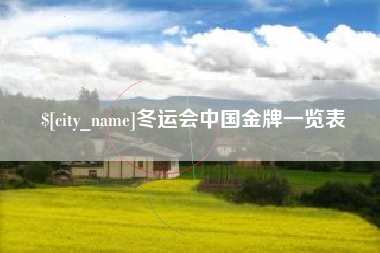 庆阳冬运会中国金牌一览表