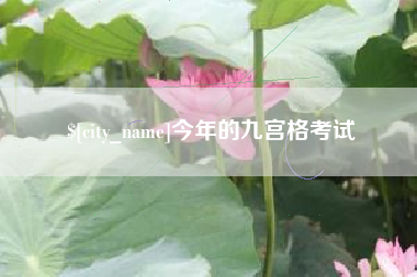 庆阳今年的九宫格考试