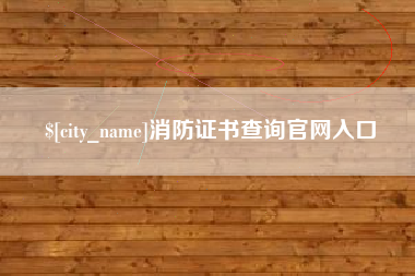 庆阳消防证书查询官网入口