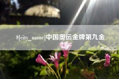 庆阳中国奥运金牌第九金