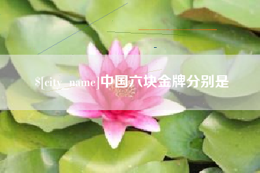 庆阳中国六块金牌分别是