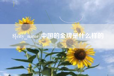 庆阳中国的金牌是什么样的