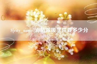庆阳消防救援学院要多少分